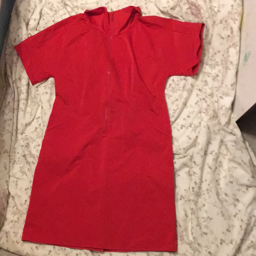 Lafayette 148 New York Front Zip Short Sleeve Dress